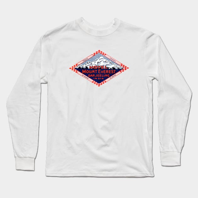 1914 Hotel Mount Everest Long Sleeve T-Shirt by historicimage